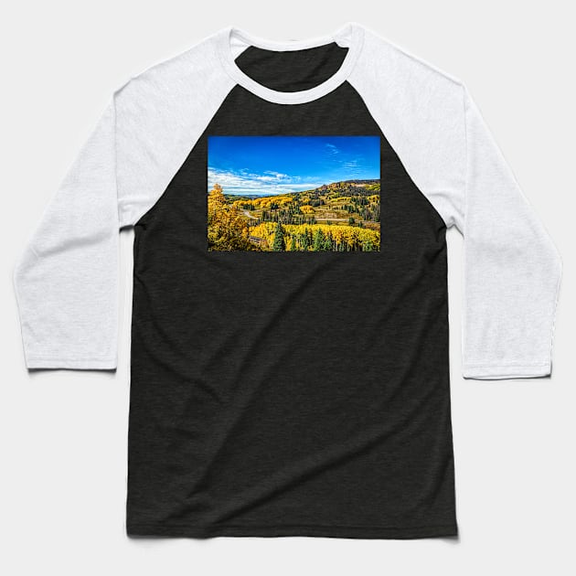 Cumbres and Toltec Narrow Gauge Railroad Baseball T-Shirt by Gestalt Imagery